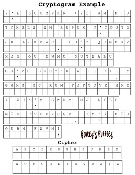 Free Cryptogram Puzzles.